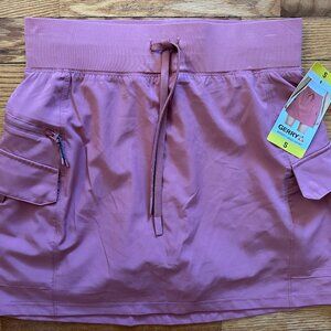 NWT Gerry Women's Breezy Cargo Skort Skirt - Size Small, Dusty Rose Pink